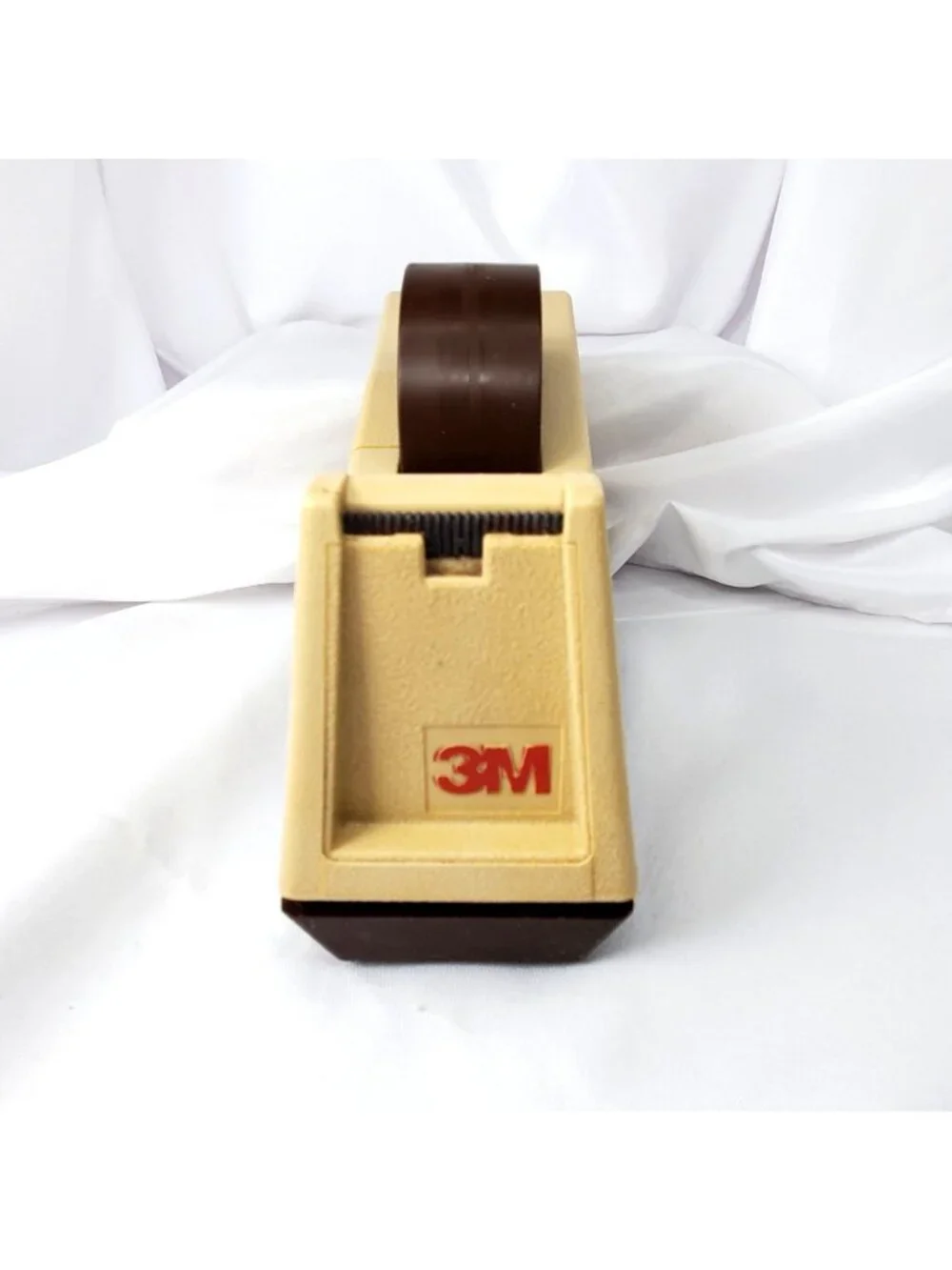 VTG 3M Scotch C-25 Heavy-Duty Desktop Tape Dispenser Beige/Brown Model 28000 USA